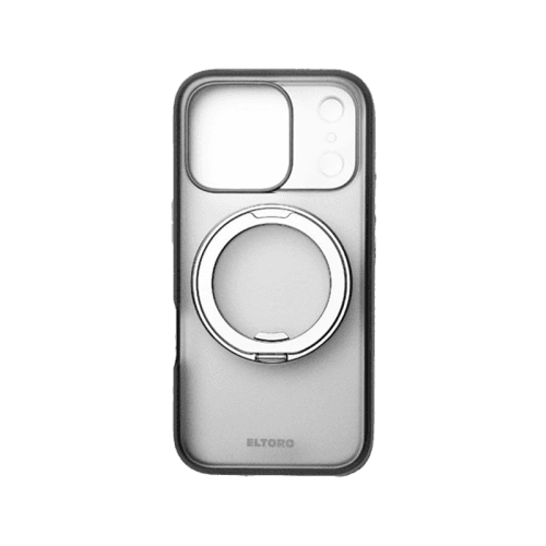 Eltoro Ruberized MagSafe Case With Rotating Kickstand for iPhone 17 Pro - Grey