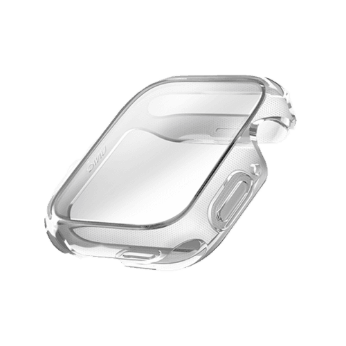 Uniq Hybrid Garde Watch Case With Screen Protector for Apple Watch 44MM - Dove Clear