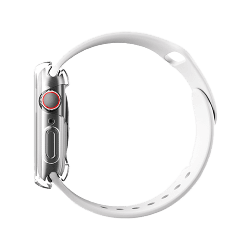 Uniq Hybrid Garde Watch Case With Screen Protector for Apple Watch 44MM - Dove Clear