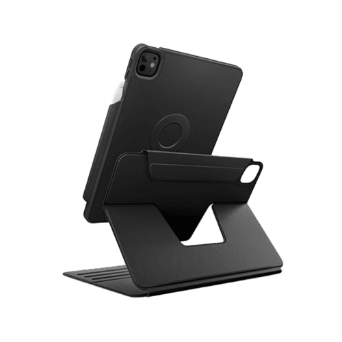 Uniq Rovus Snap Mount Magnetic 360 Rotating Detachable Case for iPad Pro 13" M4 7th Gen - Dallas Black