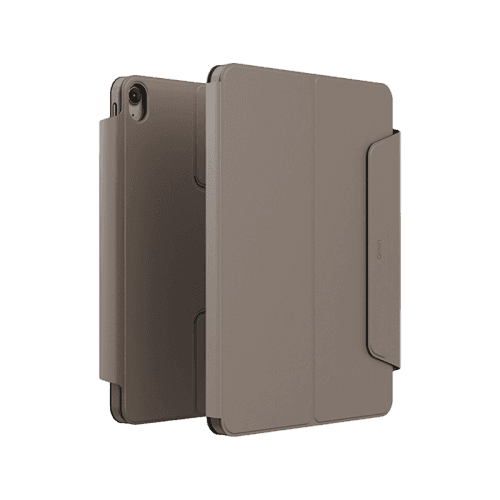 Uniq Rovus Snap Mount Magnetic 360 Rotating Detachable Case for iPad Air 11" M2 6th Gen - Flint Grey