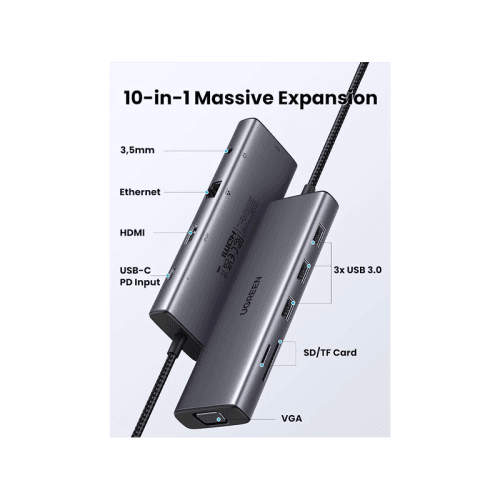 Ugreen USB-C multifunction Hub - Grey