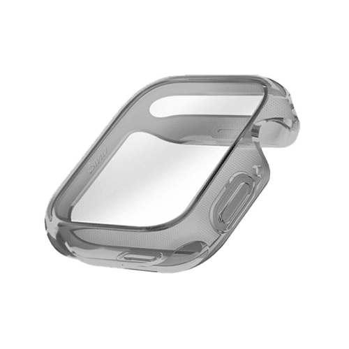 Uniq Hybrid Garde Watch Case With Screen Protector for Apple Watch 44MM - Smoked Tinted Grey