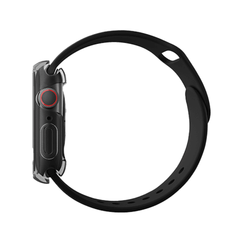 Uniq Hybrid Garde Watch Case With Screen Protector for Apple Watch 44MM - Smoked Tinted Grey