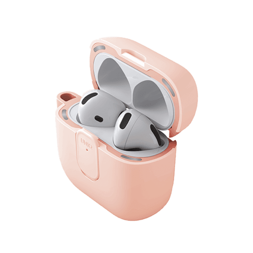 Uniq Clyde Lock Case for Airpods 4th Gen - Light Pink & Crepe Pink