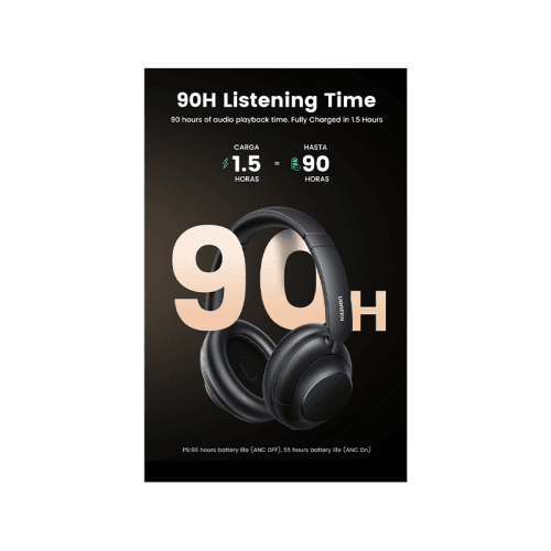 Ugreen Hi Tune Max5 Hybrid Active Noise Cancellation Headphone - Black