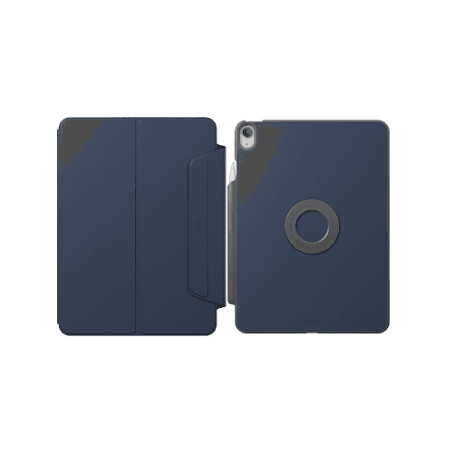 Uniq Rovus Snap Mount Magnetic 360 Rotating Detachable Case for iPad 11" - Navy Blue