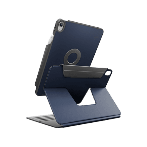 Uniq Rovus Snap Mount Magnetic 360 Rotating Detachable Case for iPad 11" - Navy Blue