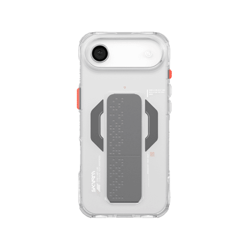SkinArma Haxa MagSafe Case With Grip Stand for iPhone Air - Clear