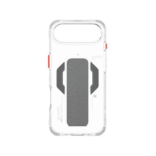 SkinArma Haxa MagSafe Case With Grip Stand for iPhone Air - Clear