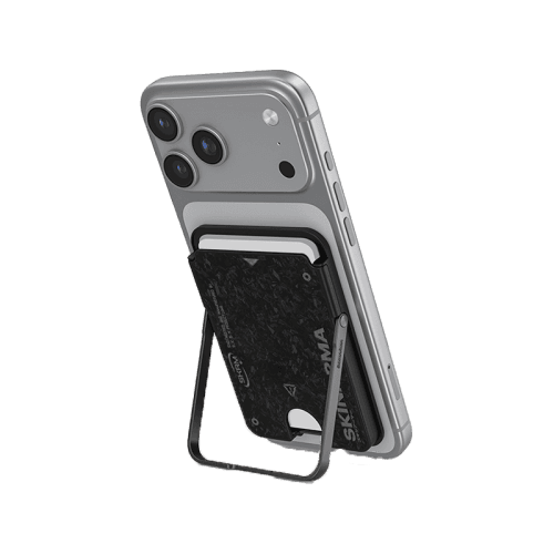 SkinArma Vektor Magnetic Card Holder With Smart Kick Stand - Onyx