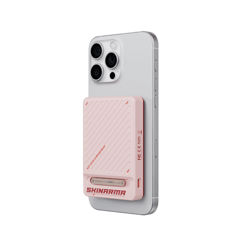 SkinArma ARC USB-C 20W 10000mAh Magnetic PowerBank With Integrated Stand - Pink