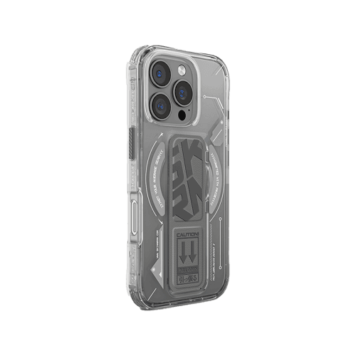 SkinArma Helio MagSafe Case With Grip Stand for iPhone 16 Pro Max - Titanium