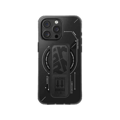 SkinArma Helio MagSafe Case With Grip Stand for iPhone 16 Pro - Black
