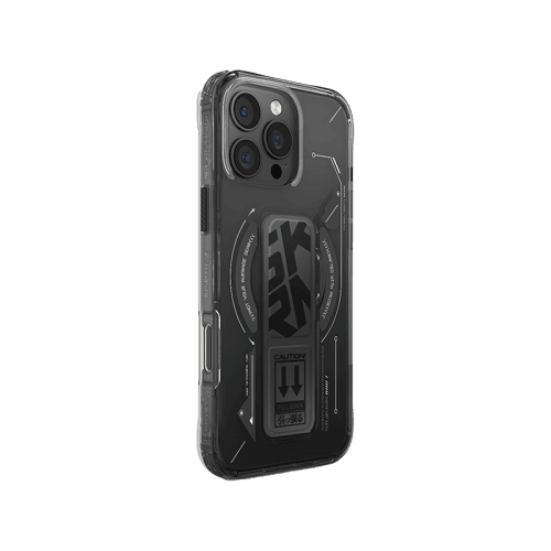 SkinArma Helio MagSafe Case With Grip Stand for iPhone 16 Pro - Black