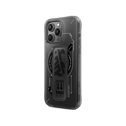 SkinArma Helio MagSafe Case With Grip Stand for iPhone 16 Pro Max - Black