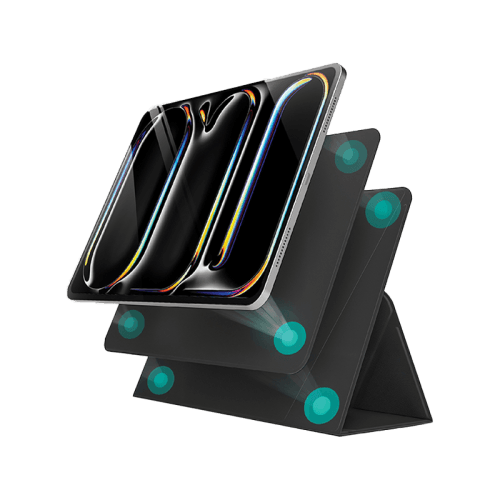 Smart Premium Magnetic Stand Case for iPad Pro 11" M4 5th Gen - Black