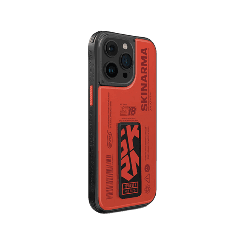SkinArma Spunk MagSafe + Grip-Stand Case for iPhone 15 Pro - Orange