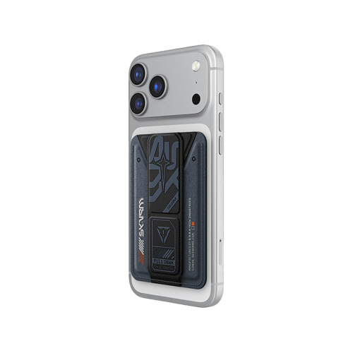 SkinArma Kado Aegis Wallet Mag-Charge Card Holder With Grip Stand - Navy