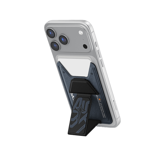 SkinArma Kado Aegis Wallet Mag-Charge Card Holder With Grip Stand - Navy