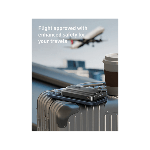 Energea MagPac Pro 35s With MagSafe Compatible Semi Solid State Power Bank With Built-in Cable and Stand 10000mAh - Gunmetal / Black