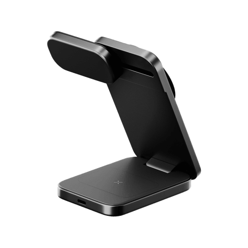 Energea MagTrio2 3 in 1 Foldable Magnetic Fast Wireless Charger - Gunmetal