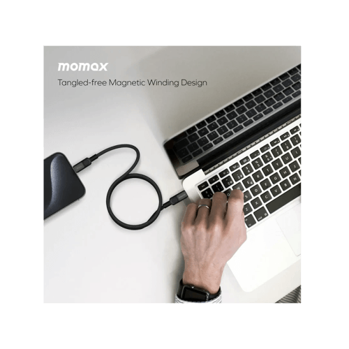 Momax Mag Link USB-C to USB-C Magnetic Cable 100W 1m - Blue