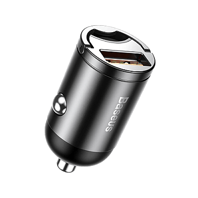 Baseus Tiny Star Mini USB-A 30W Car Charger - Grey