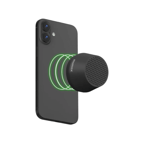Momax One-Vibe Go Magnetic Portable True Wireless Speaker - Black