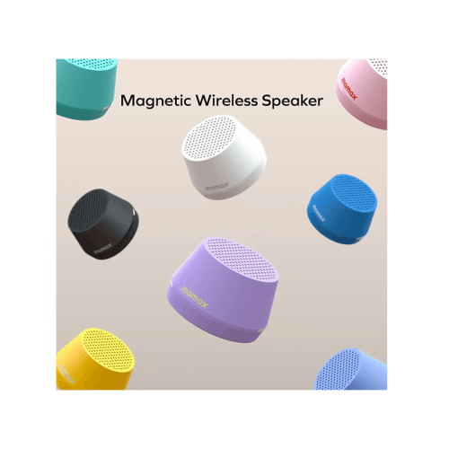 Momax One-Vibe Go Magnetic Portable True Wireless Speaker - Black