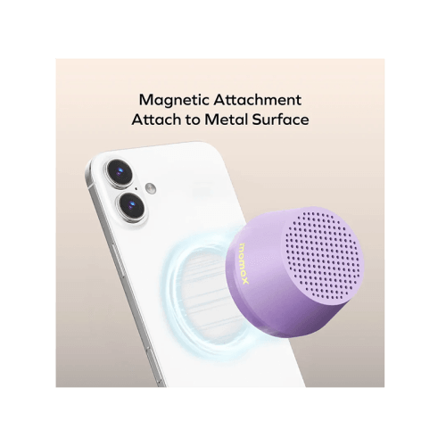 Momax One-Vibe Go Magnetic Portable True Wireless Speaker - Black