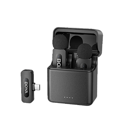 Boya BY-V30 2.4Ghz Wireless Micorphone for USB-C Device (2TX+1RX) - Black
