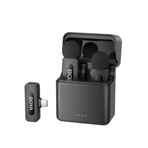 Boya BY-V30 2.4Ghz Wireless Micorphone for USB-C Device (2TX+1RX) - Black