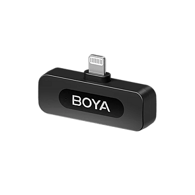 Boya BY-V2 2.4Ghz Wireless Micorphone for Lightning Device (2TX+1RX) -Black