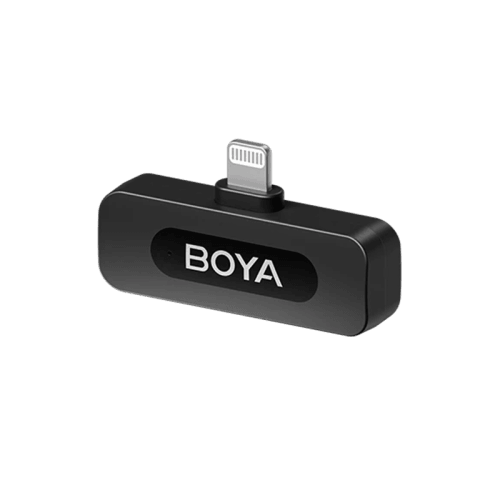 Boya BY-V2 2.4Ghz Wireless Micorphone for Lightning Device (2TX+1RX) -Black