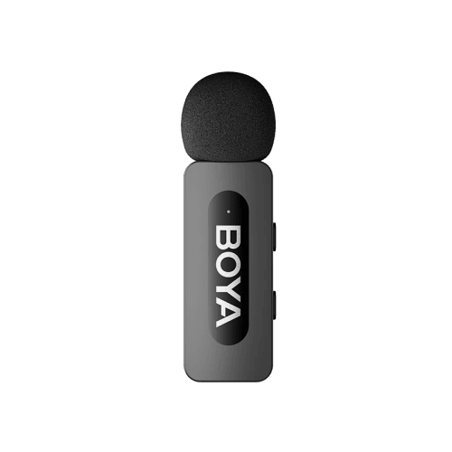 Boya BY-V2 2.4Ghz Wireless Micorphone for Lightning Device (2TX+1RX) -Black
