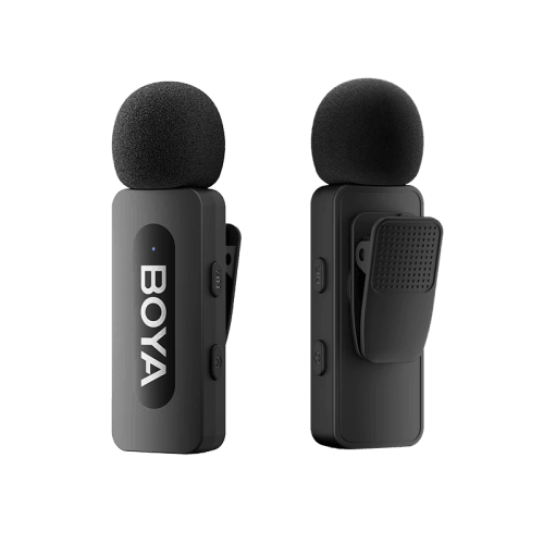 Boya BY-V2 2.4Ghz Wireless Micorphone for Lightning Device (2TX+1RX) -Black
