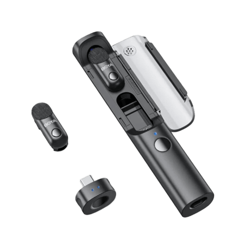 Boya Magic-05 Wireless Microphone With Ai Noise Cancellation USB-C Connector (2TX+1RX) - Black