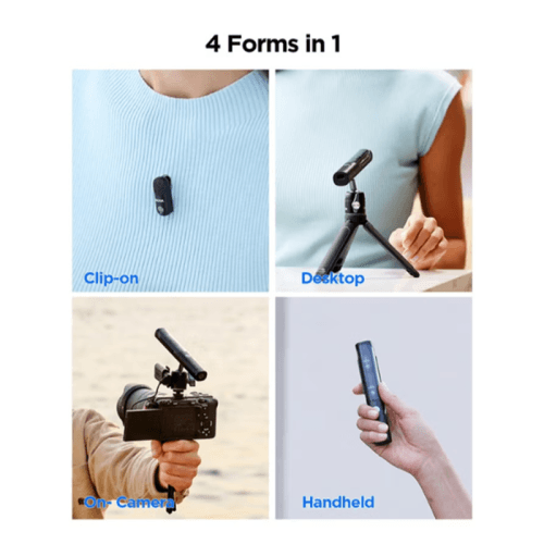 Boya Magic-05 Wireless Microphone With Ai Noise Cancellation USB-C Connector (2TX+1RX) - Black
