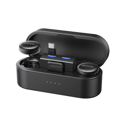 Boya Link 3-01 All in 1 Wireless Mic with Noise cancellation (2TX+1RX) - Black