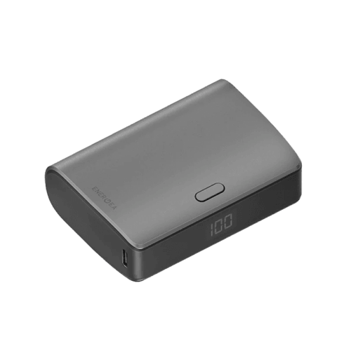 Energea compac USB-A + USB-C PD 35W 10000mAh Power Bank - Gunmetal