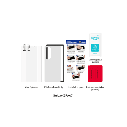 Araree Subcore Front Screen Protector Tempered Glass For Samsung Galaxy Z Fold 7 - Clear (2 Pcs)