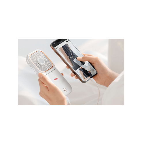 Torrii Cool Foldable Neck Fan with 3000mAh Powerbank - White