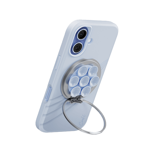 Uniq Coehl Luna Magnetic Suction Kickstand With Mirror - Dewdrop Blue