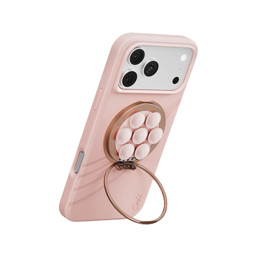 Uniq Coehl Luna Magnetic Suction Kickstand With Mirror - Cloud Pink