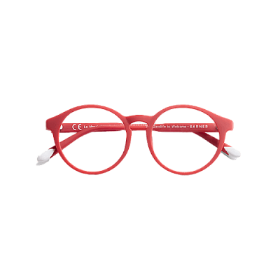 Barner Le Marais Kids Screen Glasses 5-12 Years - Ruby Red