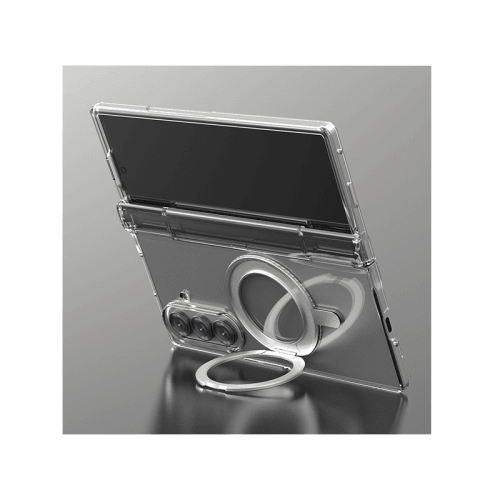 Araree Nukin 360 Magsafe Stand Case With Hinge Protection For Samsung Galaxy Z Fold 7 - Clear