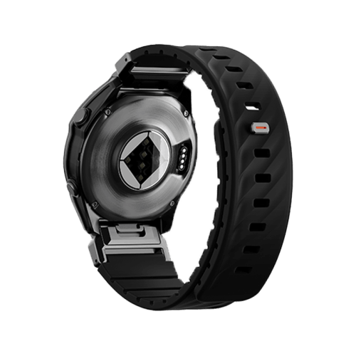 Uniq Fluo Magnetic Smart Watch Strap with Removable Connector For Garmin Watch 26mm Lug - Midnight Black