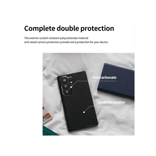 Araree Bonnet Diary Stand Wallet Case for Galaxy S26 Ultra - Black