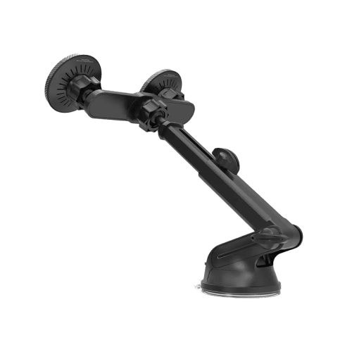 Porodo Dax-L Dual MagSafe Car Phone Mount with Adjustable Telescopic Arm - Black